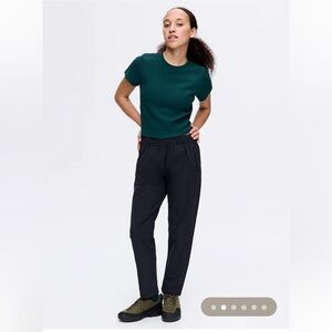 Outdoor Voices RecTrek Black Elastic Nylon Pants Size small